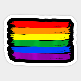 Gay Pride Support Love Rainbow Flag Lgbtq Flag Lgbt Rights Sticker